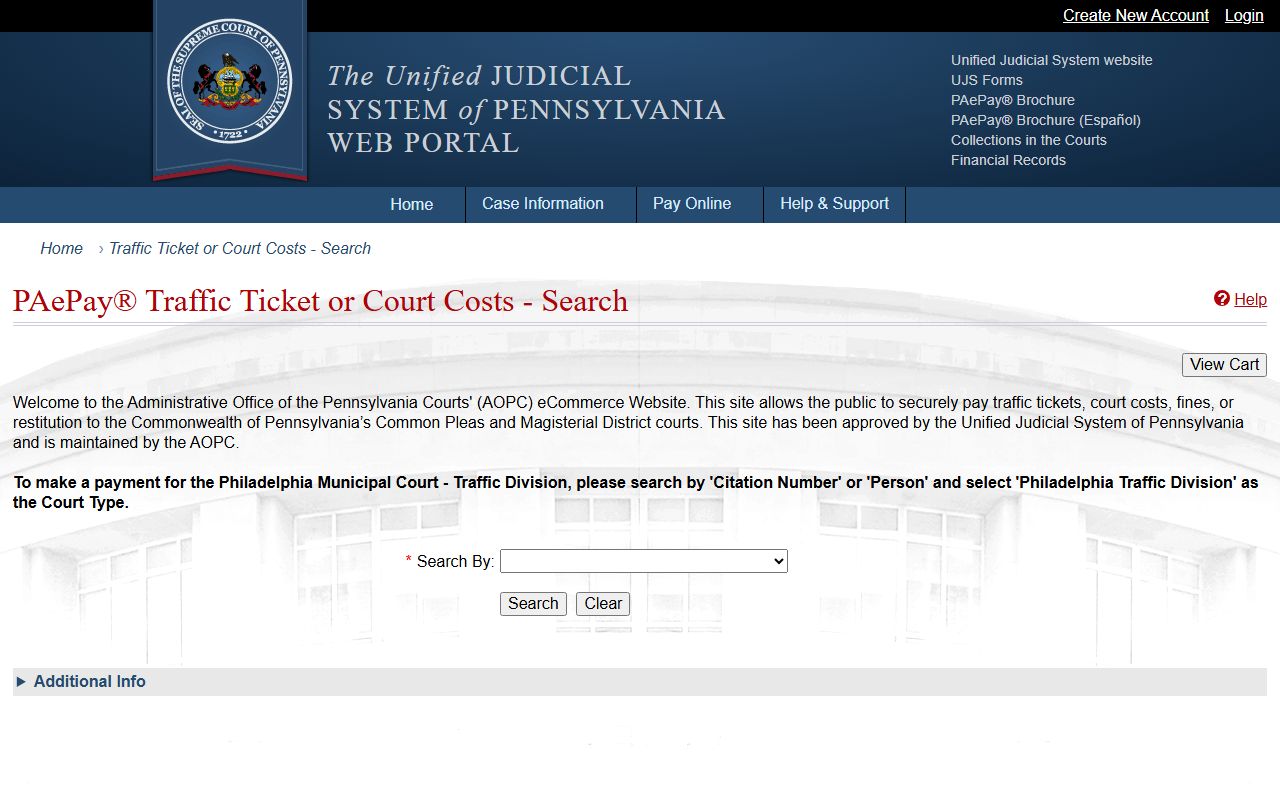 Montgomery County court dockets PAePay fines and traffic payments