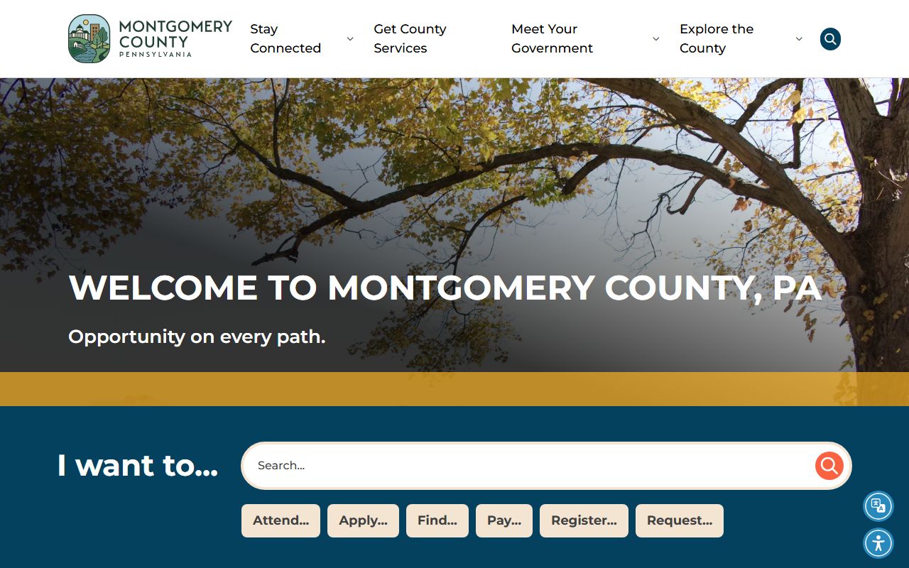 Montgomery County court records county homepage